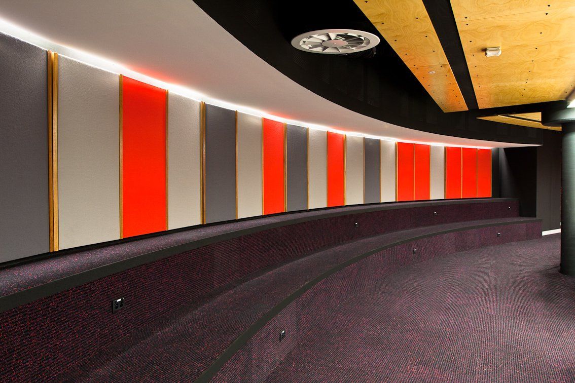 View of installed commercial flooring