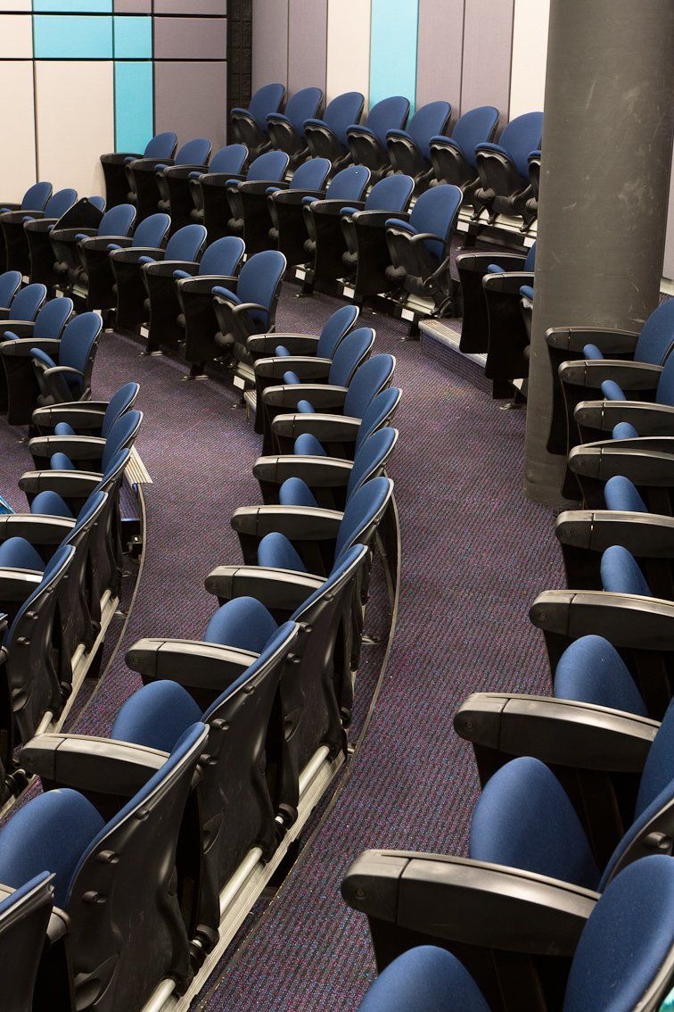 View of installed commercial flooring