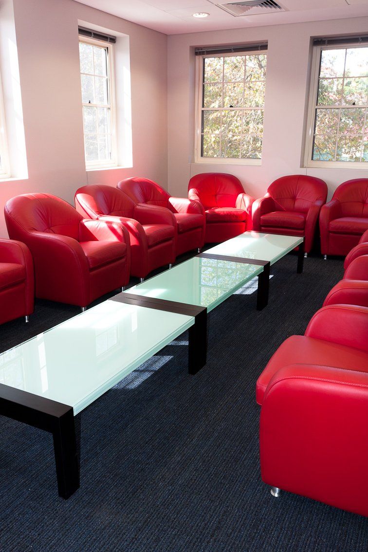 View of installed commercial flooring