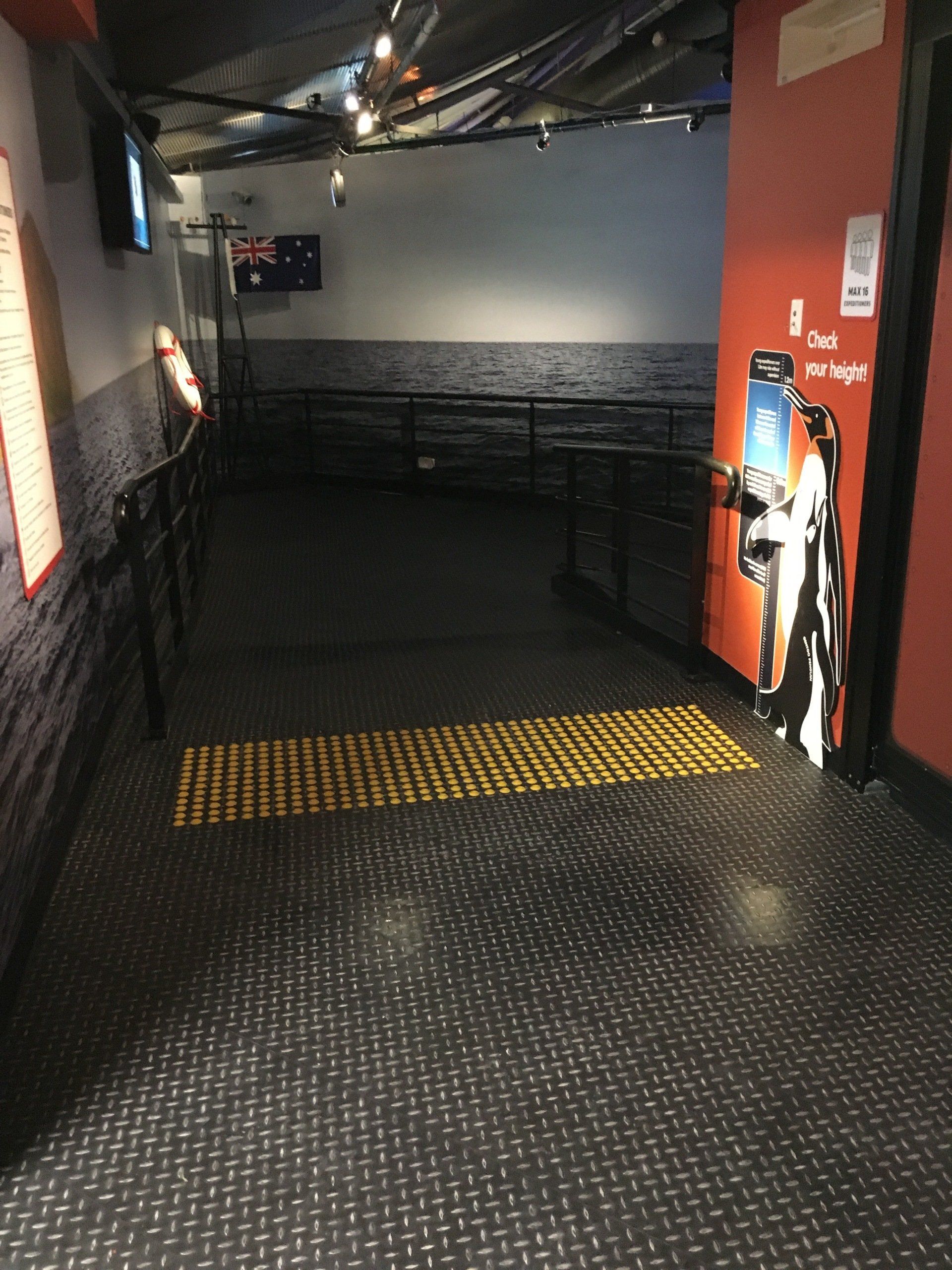 View of installed commercial flooring