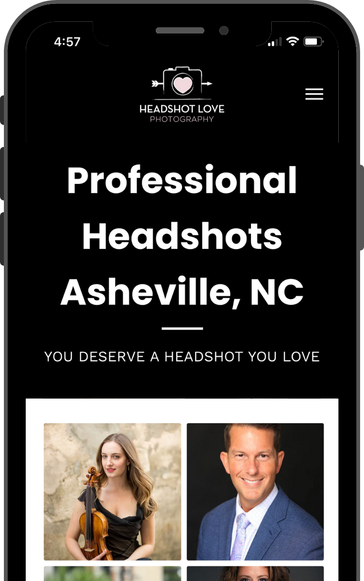 Example of an Asheville website design done by Bonfire Studio