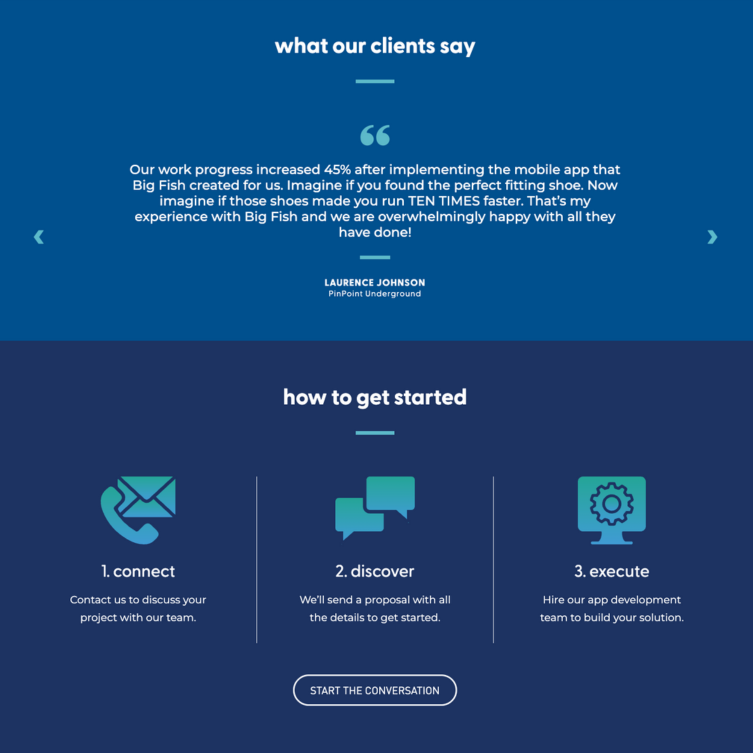 Testimonials screenshot