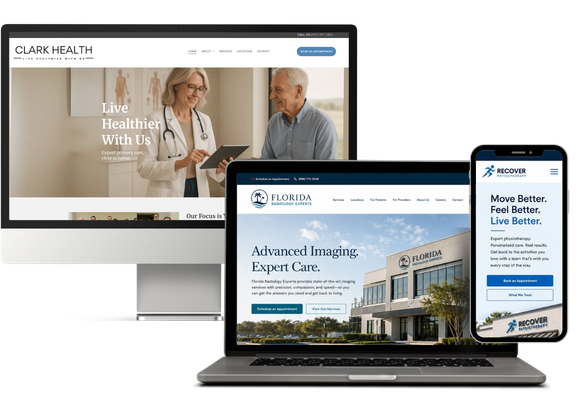 Duda healthcare website examples