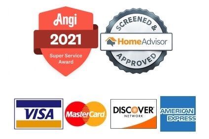 A visa mastercard discover and american express logo on a white background