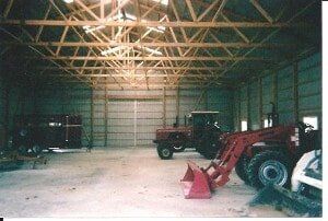 Interior View Equipment Storage — Commercial Construction in Prospect, PA