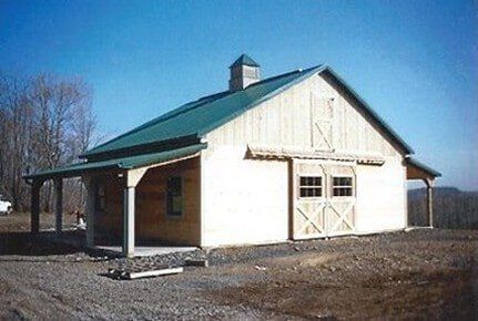Wood Finished Equestrian Stables — Construction in Prospect, PA