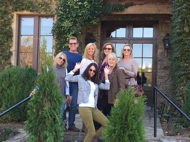 group photo of people outside