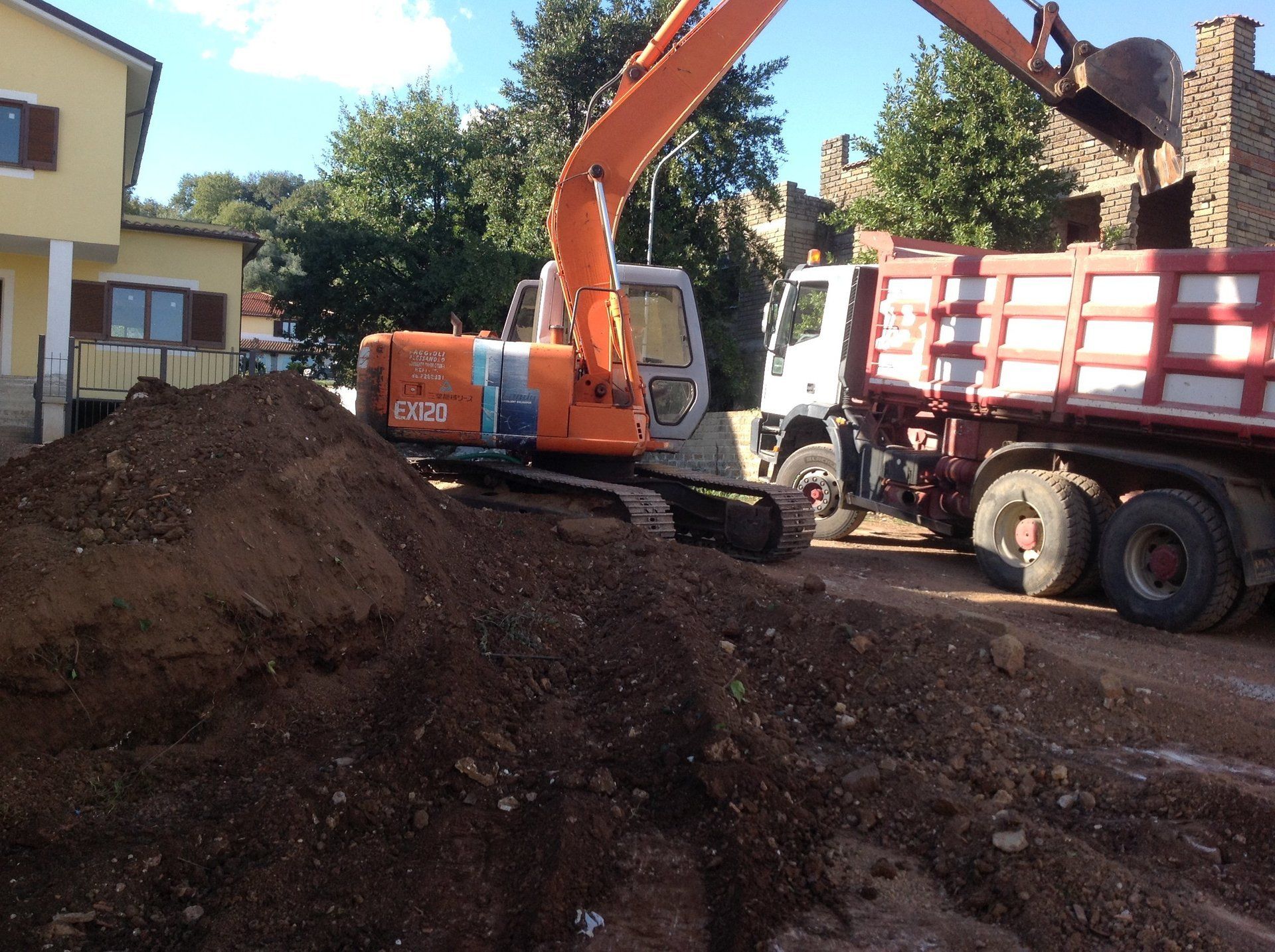 raccolta terra in eccesso