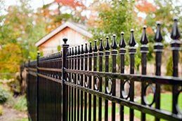 Fence Contractor — Custom Black Metal Fence in Bakersfield, CA
