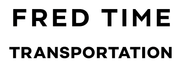 "FRED TIME TRANSPORTATION" logo in black text on a white background.