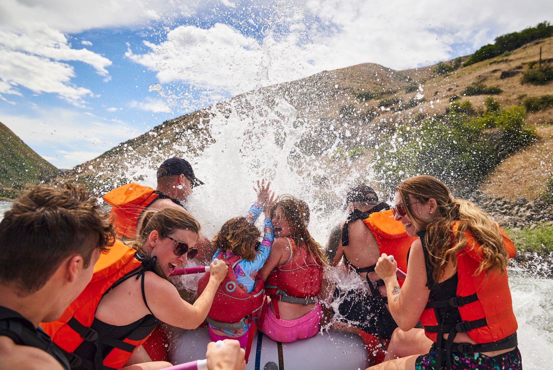 Family whitewater rafting adventure in Idaho