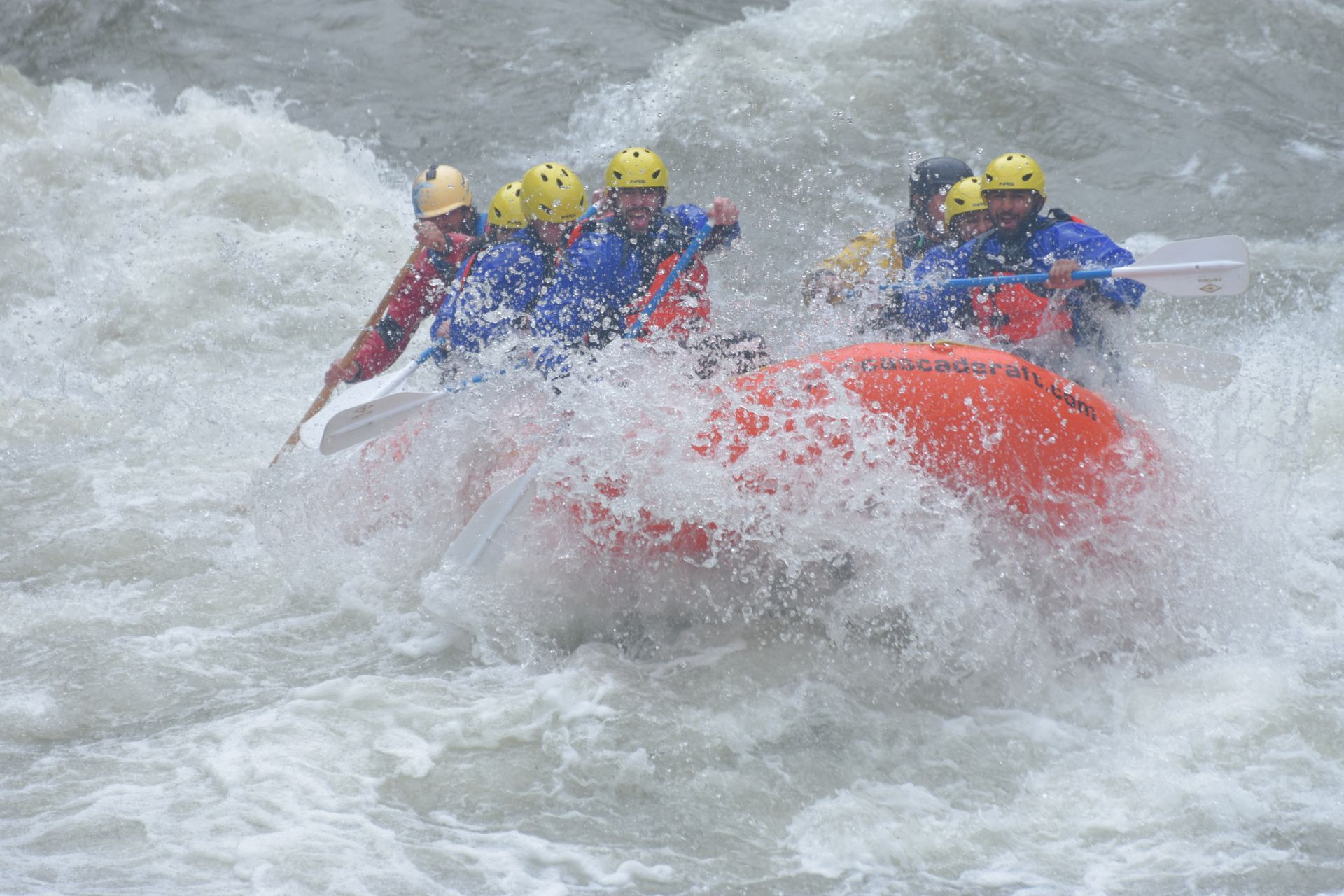 Raft in whitewater on the Payette River