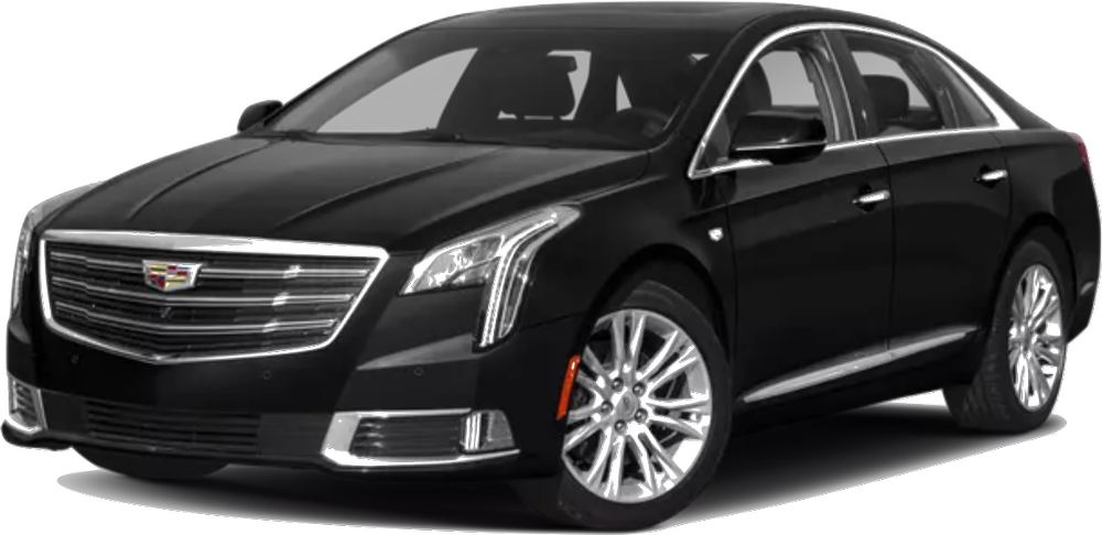 A black cadillac escalade is shown on a white background.