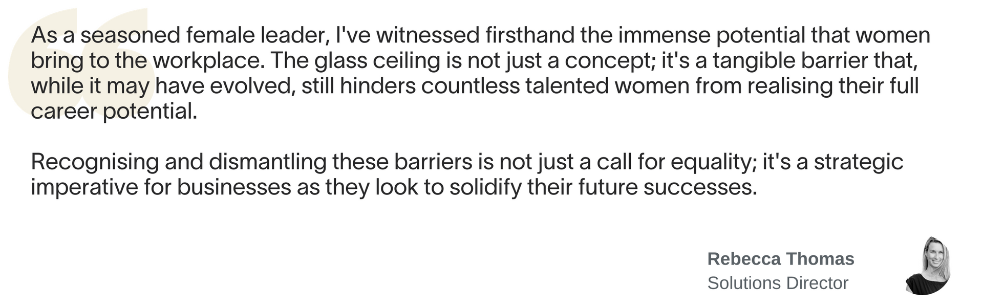 Rebecca Thomas Solutions Director Chandler Macleod