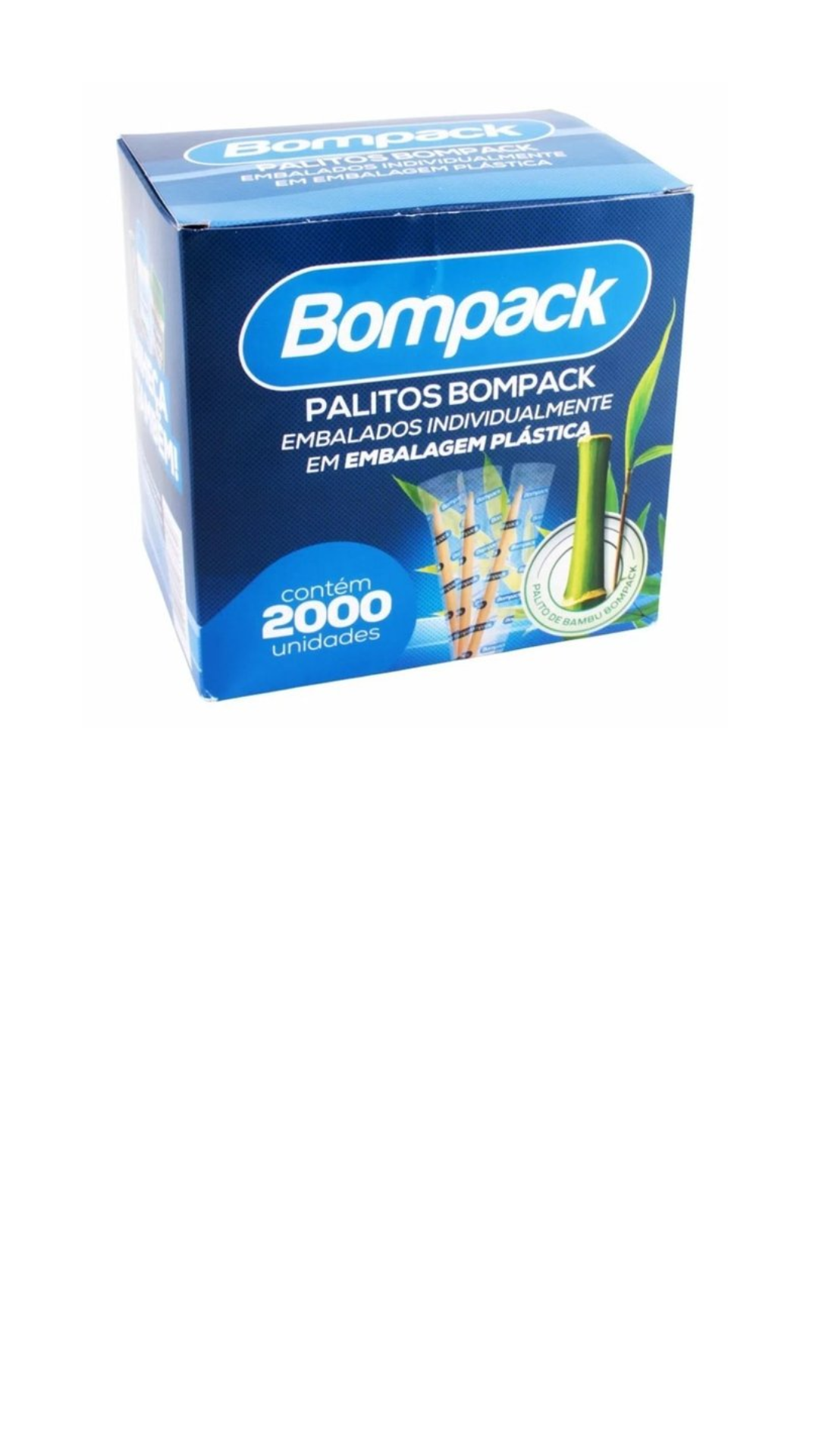 Palito de Dente Embalado um a um. Bambu e Mentolado.