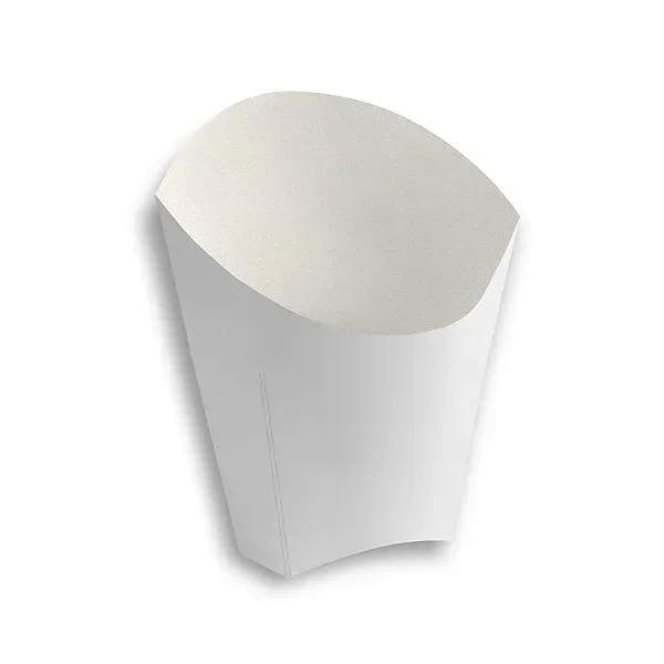 Caixa para batata frita branca