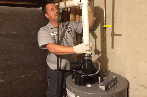 Plumber Checking Pipes — Kalamazoo, MI — Zimmerman Plumbing & Heating Service