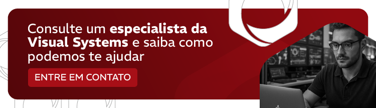 Homem de óculos e laptop. O texto diz: 