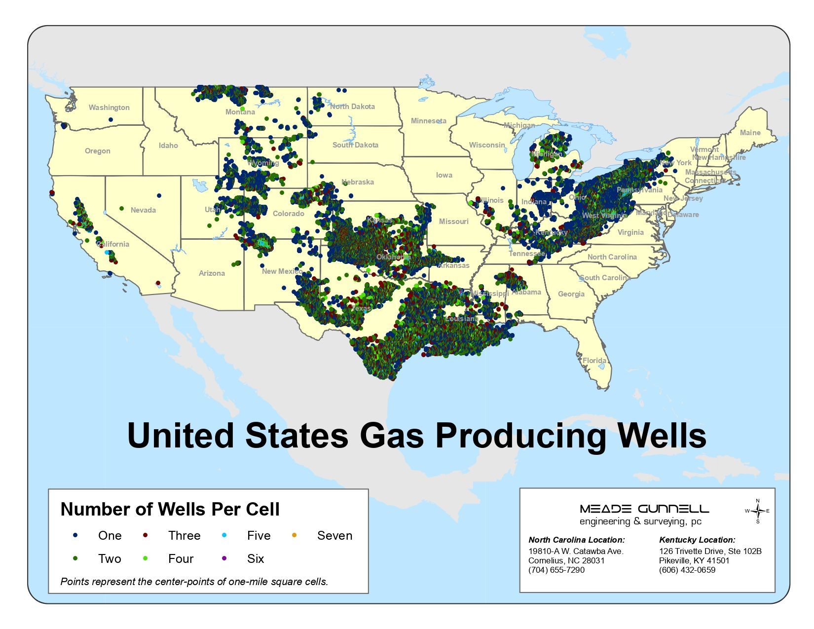 United States Gas Producing Wells