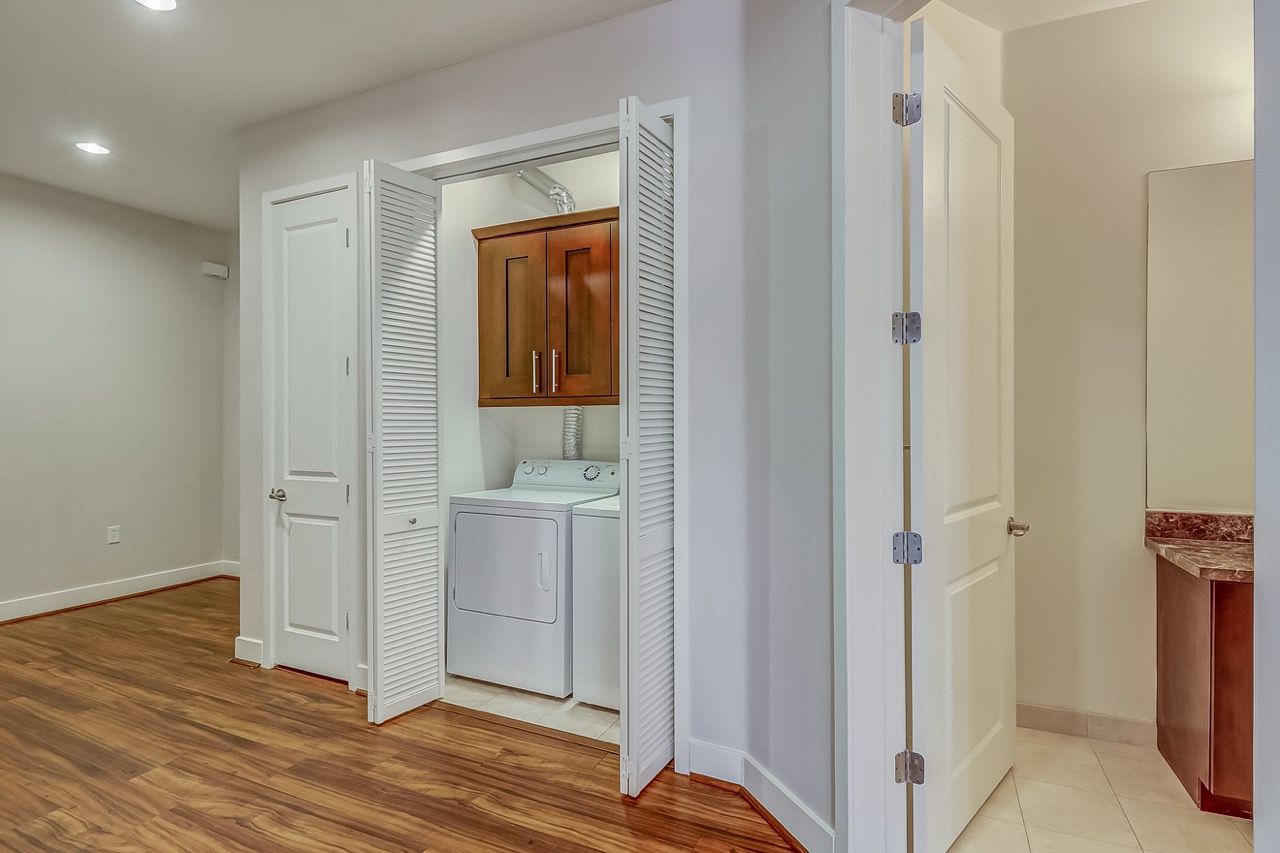 Axis apartment laundry room