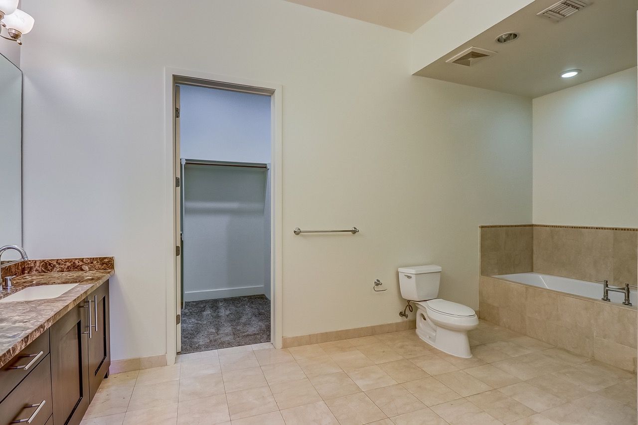 Axis apartment bathroom toilet