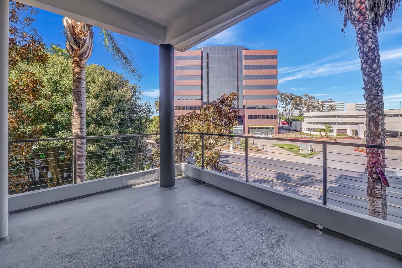 Axis apartment street view from patio