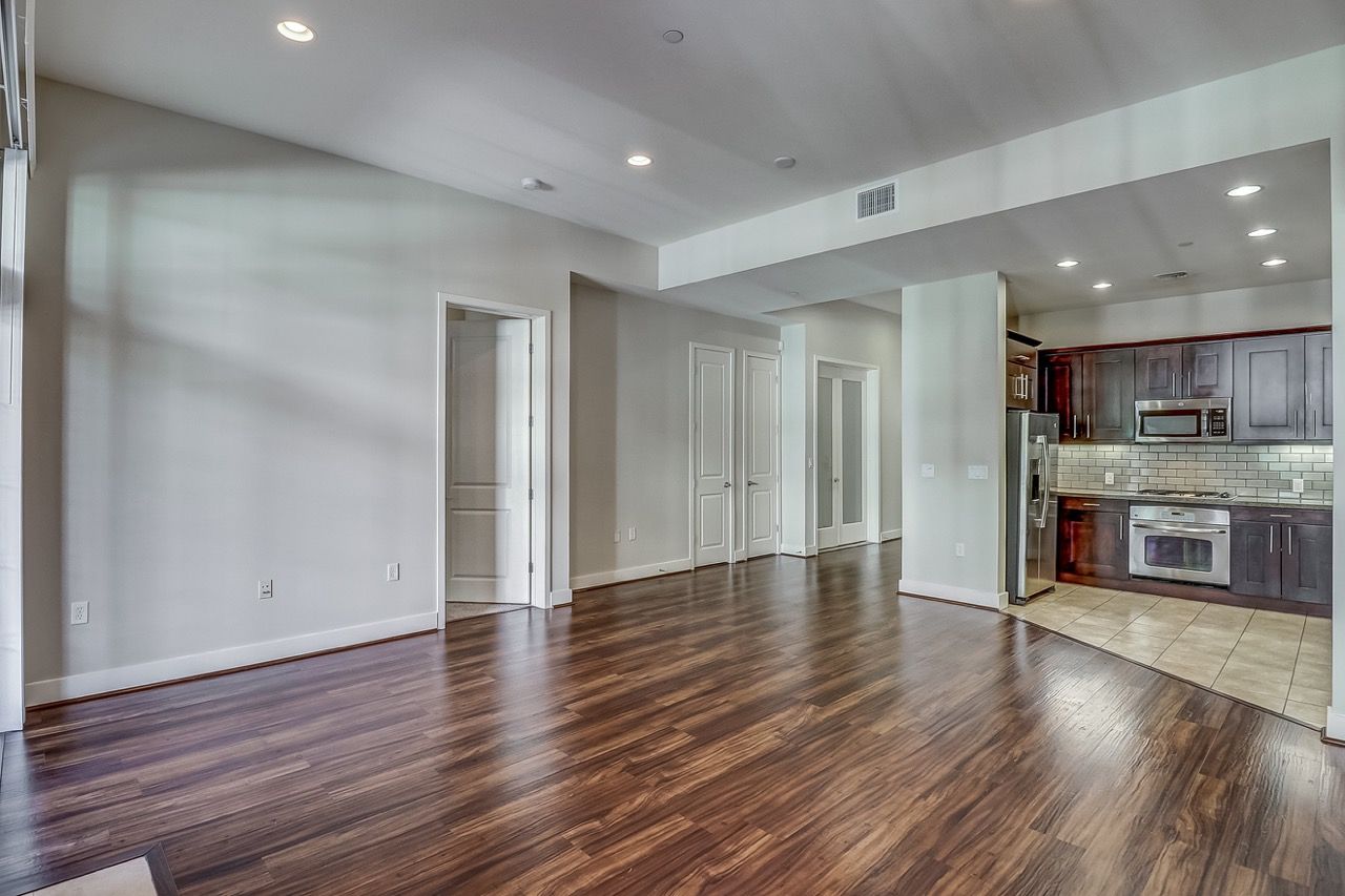 Axis apartment living room area