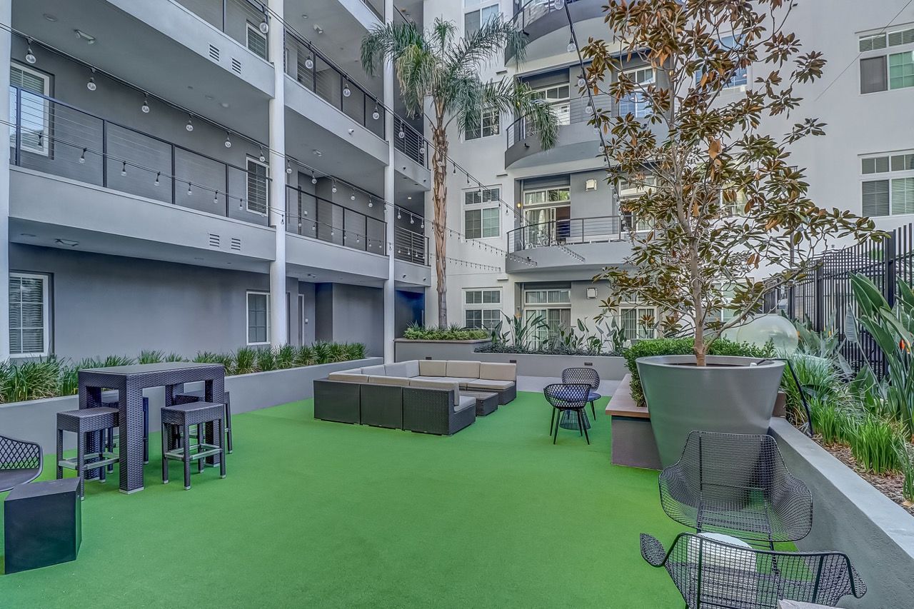 Axis swimming pool patio area