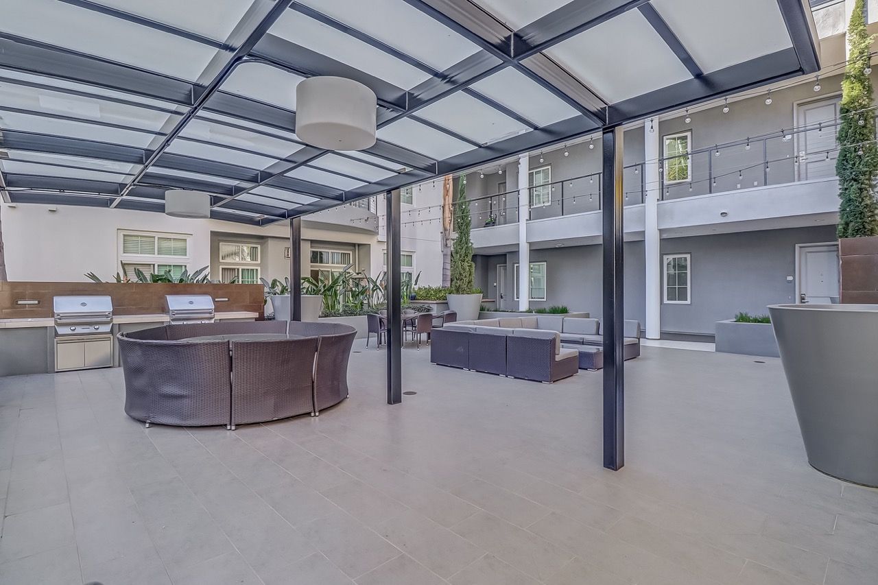 Axis outdoor community patio