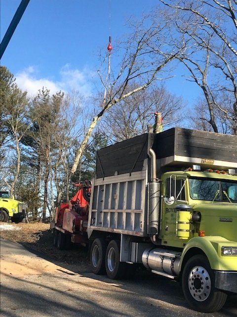 Truck On Duty — Dedham, MA — Royer Tree Service Inc
