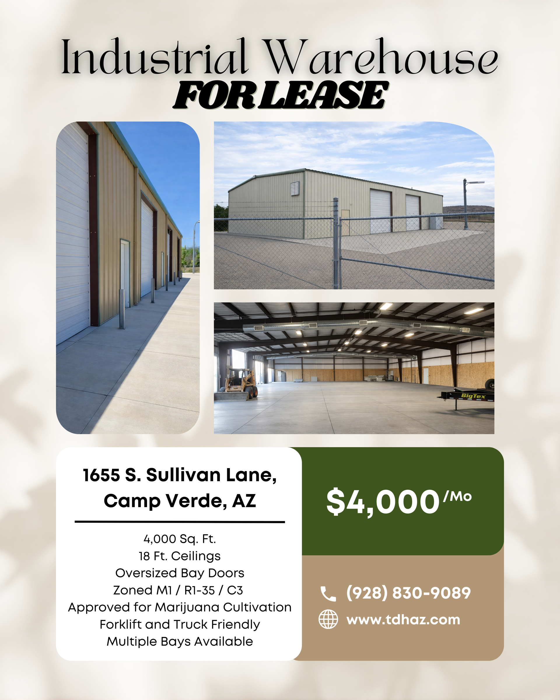 4,000 SF Stand Alone Industrial Building