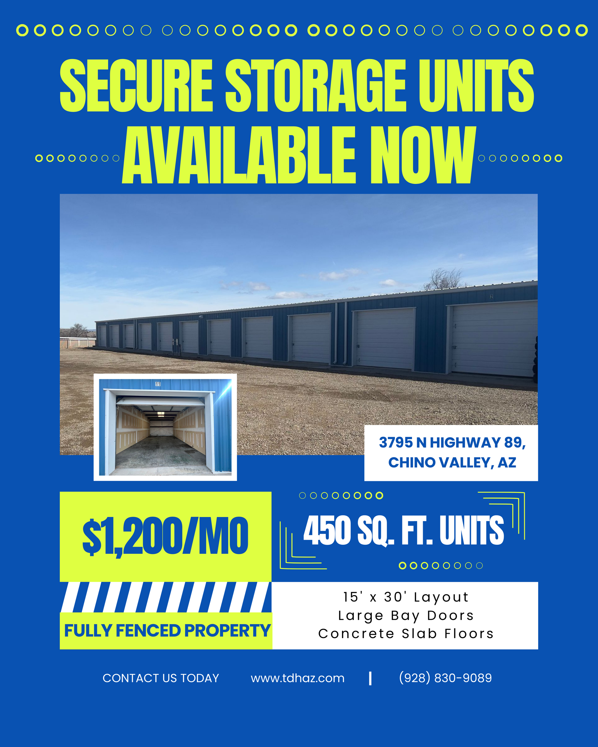 1655 E. Sullivan Lane - B, 1655 Sullivan Lane, Camp Verde, AZ 86322
4,000 SF Stand Alone Industrial Building