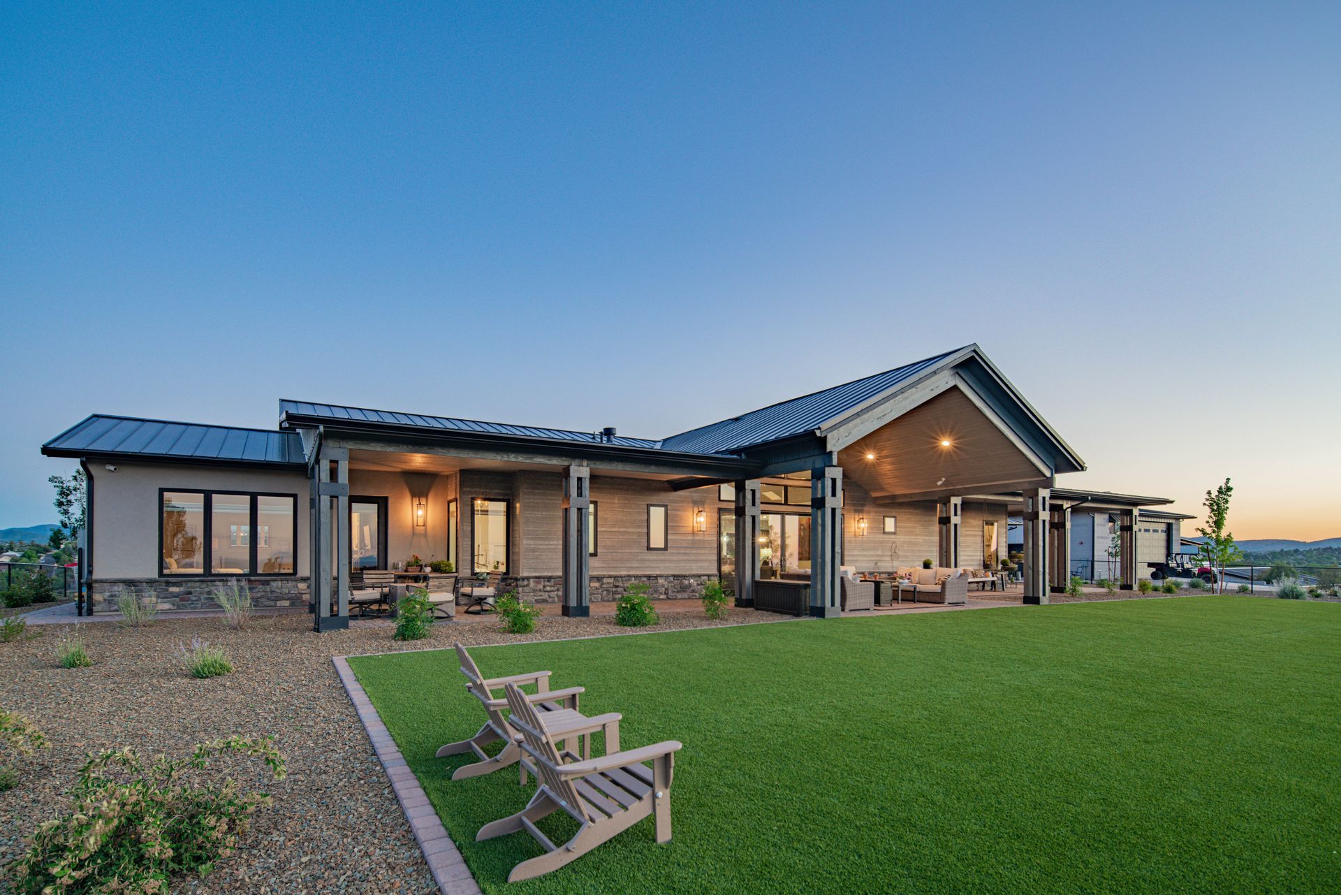 custom home with upgraded features