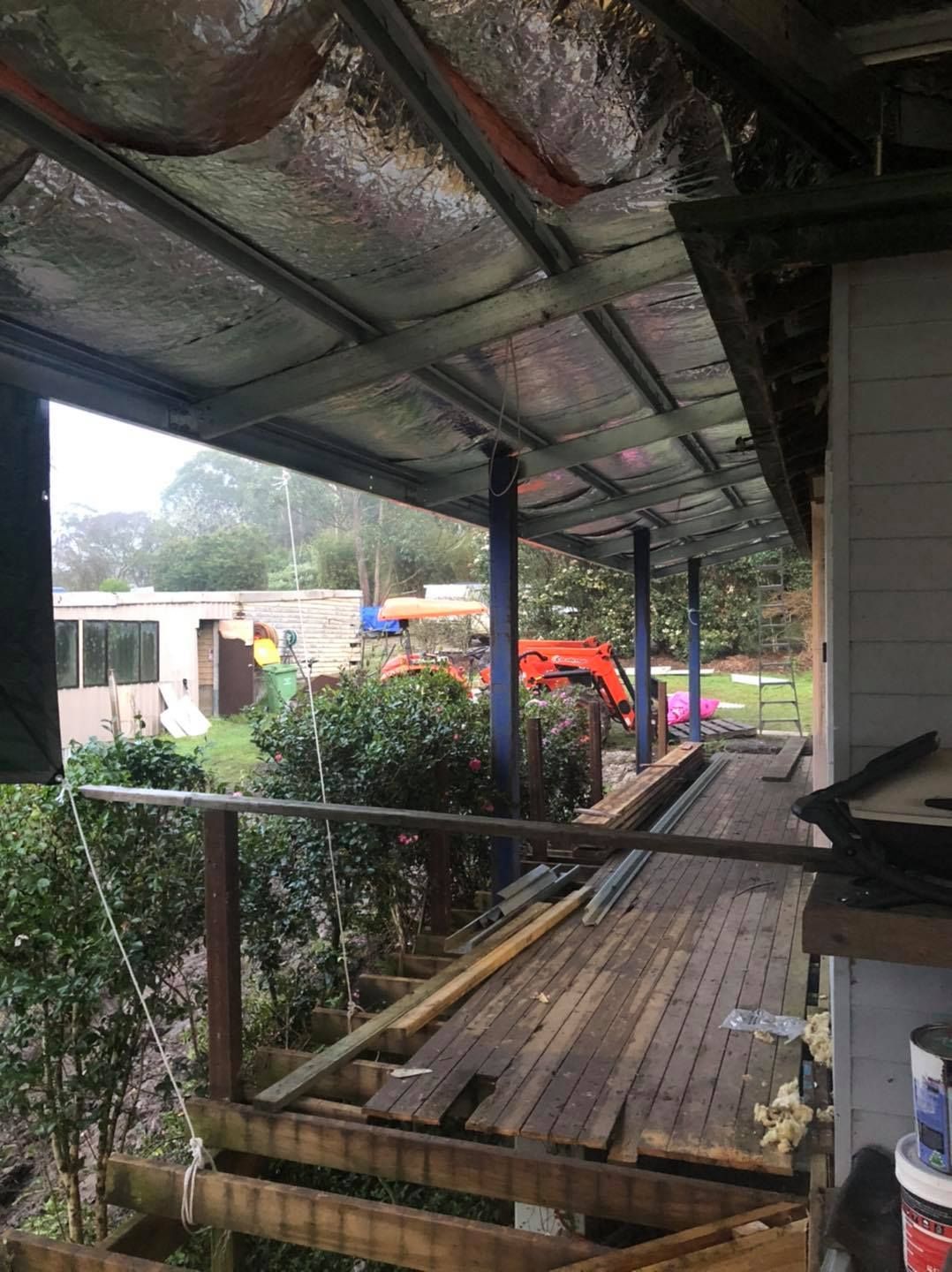 Exterior View of a Porch Under Construction — Alcando Renovations and Maintenance In Taree, NSW