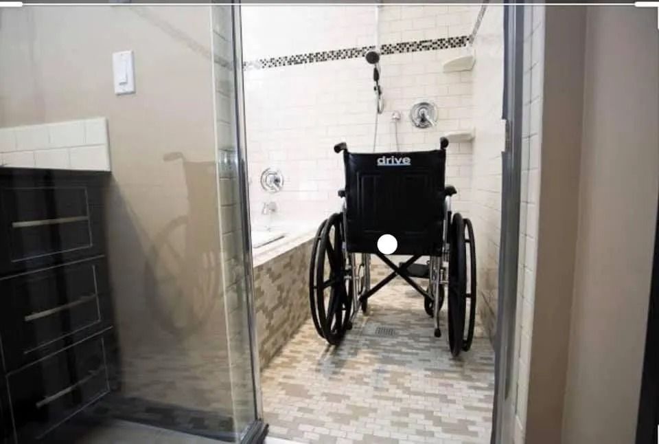 Wheelchair-accessible Shower; Tile Floor & Walls — Alcando Renovations and Maintenance In Taree, NSW