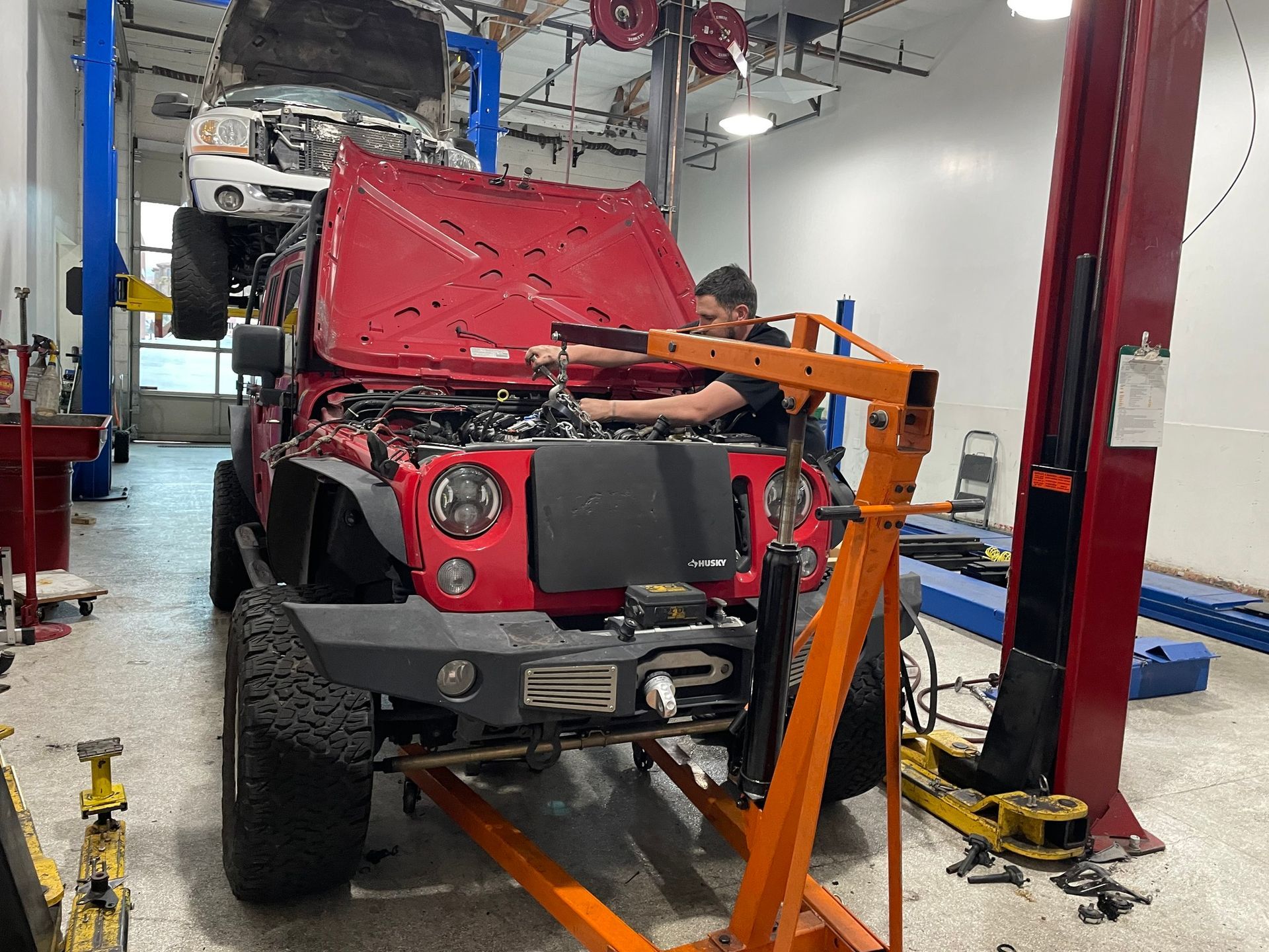 Red Jeep Wrangler | Red Rock Repair