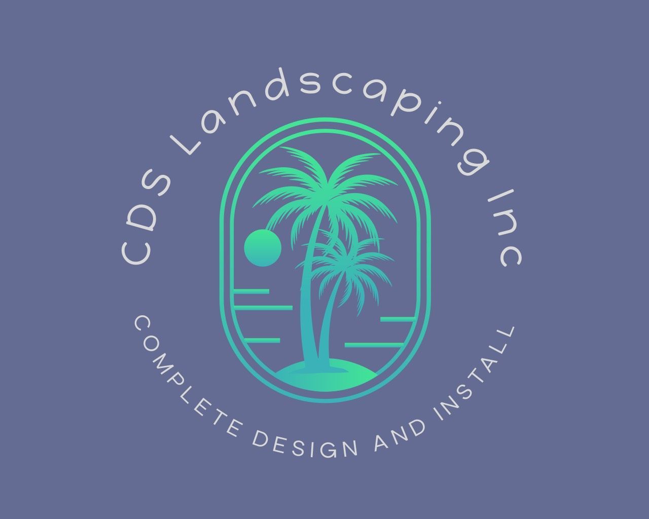 a logo for cds landscaping inc. complete design and install