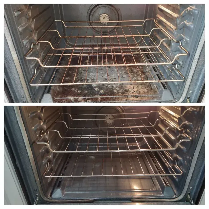 Before And After Cleaning The Appliance — Marietta, GA — Happy Faces Cleaning and More