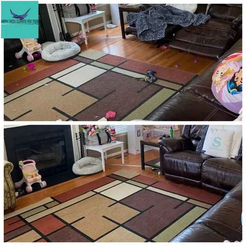 Before And After Cleaning The Carpet — Marietta, GA — Happy Faces Cleaning and More