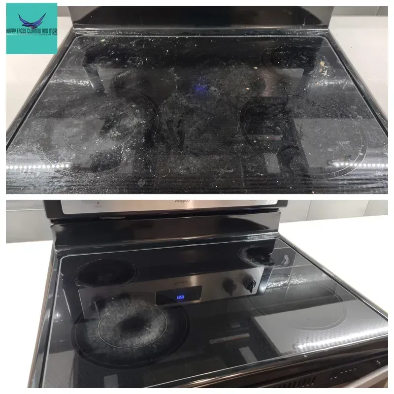Before And After Cleaning The Oven — Marietta, GA — Happy Faces Cleaning and More