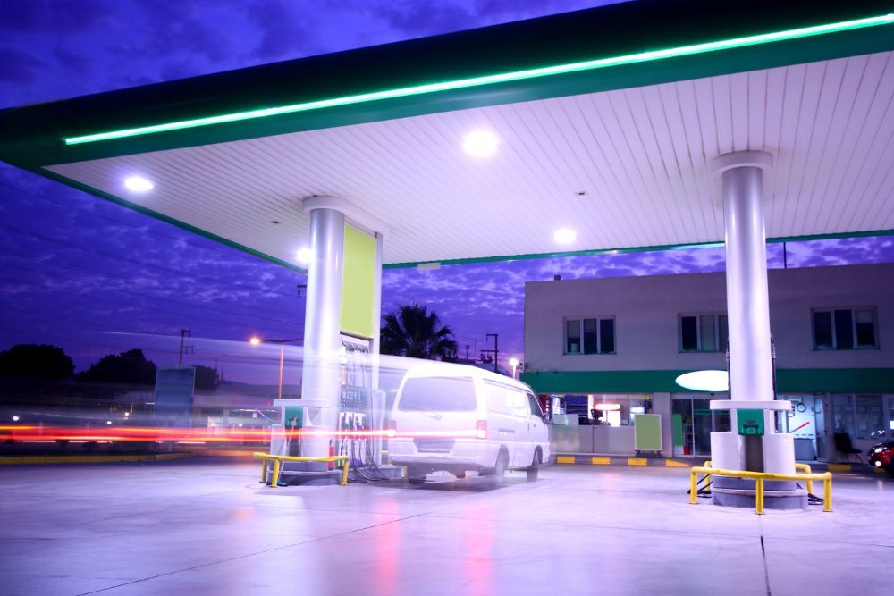 Una moderna stazione di servizio