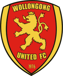 A logo for wollongong united fc from 1976