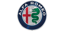 The alfa romeo logo has a snake and a cross in it.