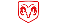 A red ram head in a shield on a white background.