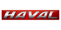 A red and silver haval logo on a white background.