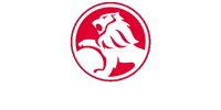 A red and white logo with a lion in a circle.