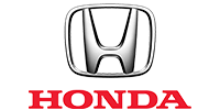 The honda logo is on a white background.