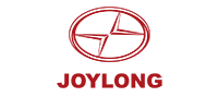 A red and white logo for joylong on a white background.
