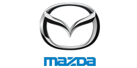The mazda logo is on a white background.