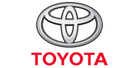 The toyota logo is on a white background.
